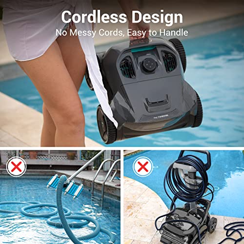 Aiper Seagull Pro Cordless Robotic Pool Cleaner, Wall Climbing Pool Vacuum