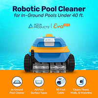 Aqua Products Evo502 Robotic Pool Cleaner, Automatic Vacuum for Inground Pools up to 40ft