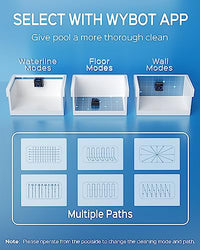 WYBOT Cordless Wall Climbing Robotic Pool Cleaner with Intelligent Path Cleaning